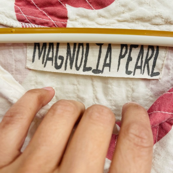 SOLD ‼️ NWT COTTON  MAGNOLIA  PEARL OVERSIZED QUILTED FRANCIS PULLOVER SHIRT - Picture 4 of 7